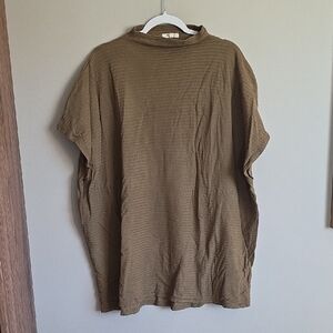 Madewell Mockneck Top Olive Green